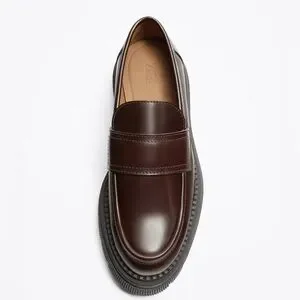 Zara | Shoes | Nwot Zara Lug Sole Leather Loafers | Poshmark display picture 1